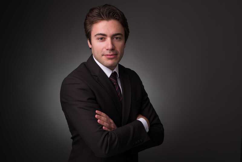 Corporate photo of a young lawyer